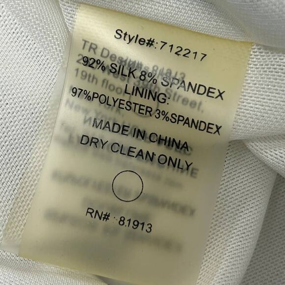 NWOT Tracy Reese Geometric Print Silk Off Shoulder Dress Womens 4 Blue Green - Picture 4 of 8